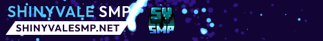Minecraft server banner for Shinyvale SMP