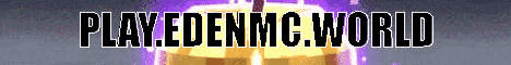 Minecraft server banner for Eden MC