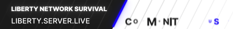 Minecraft server banner for Liberty Network Survival
