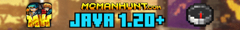 Minecraft server banner for McManhunt Network