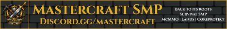 Minecraft server banner for Mastercraft SMP